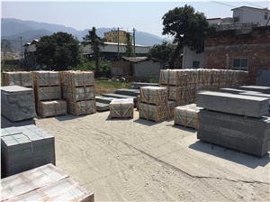 Flamed Granite Stairs Riser/Grey G654 Granite Stair Treads/China Granite Steps