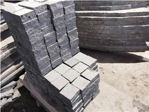 Flamed Surface Cube Stone/10x10cm Granite Chinese G654/Driveway Paving Stone