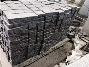 Flamed Surface Cube Stone/10x10cm Granite Chinese G654/Driveway Paving Stone