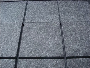 Fuding Black Granite Landscaping Stones Cube Stone & Pavers, Flamed G684 Granite Cobble Stone, Fujian Black Granite Courtyard Road Pavers