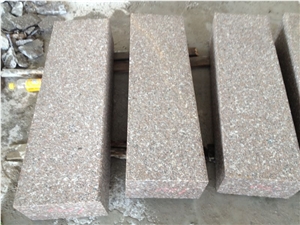 G648 Flamed Granite Kerbstones/Zhangpu Red Flamed Granite Kerbstone/G648 Granite Curbstone