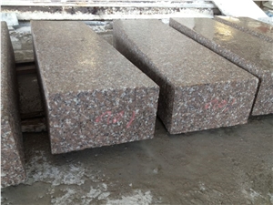 G648 Flamed Granite Kerbstones/Zhangpu Red Flamed Granite Kerbstone/G648 Granite Curbstone