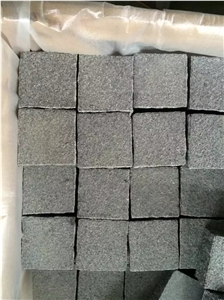 G654 Flamed Cobble Stone/Padang Dark Granite Cube Stone/Impala Black Flamed Pavers/Sesame Black Floor Covering