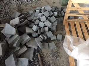 G654 Flamed Cobble Stone/Padang Dark Granite Cube Stone/Impala Black Flamed Pavers/Sesame Black Floor Covering