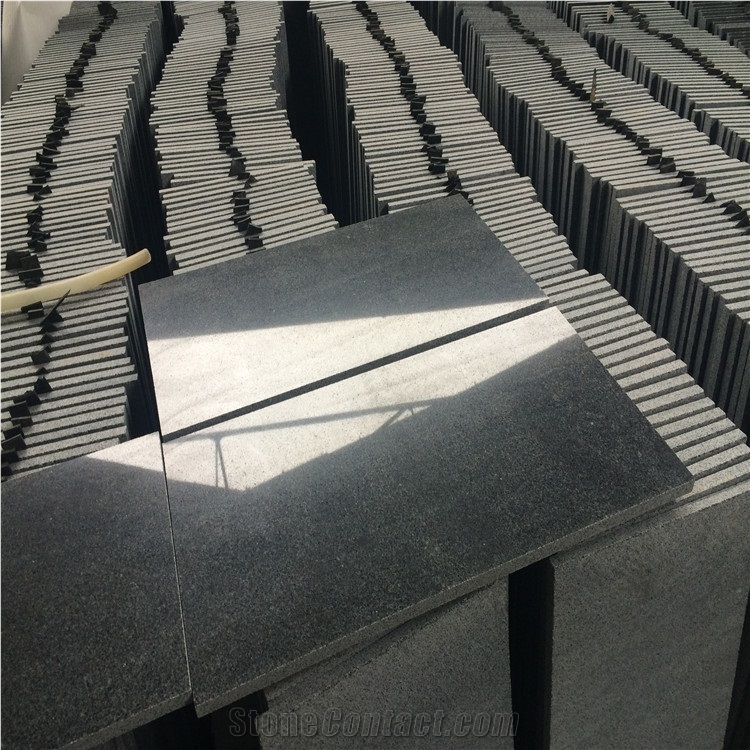 G654 Granite/Impala Black/Padang Dark Polished Granite Floor Tile,Dark Grey Granite Flooring