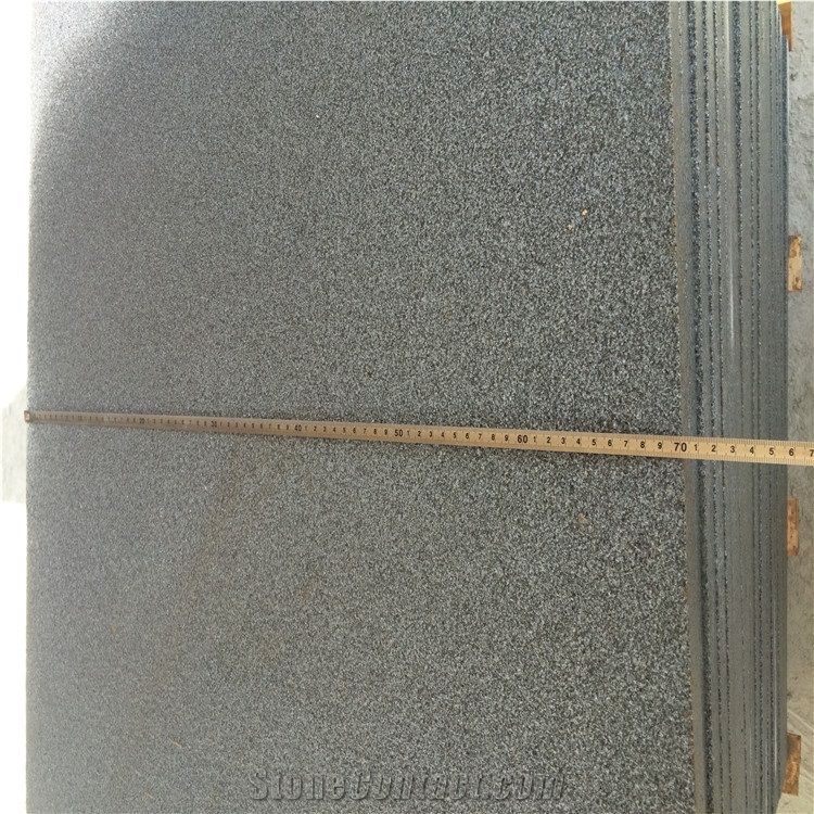 G654 Granite Tile & Slab/ G654 Bushhammered Tile/ Grey Granite Bushhammered Tile/ China Impala Bushhammered Tile/Padang Dark Bushhammered Tile