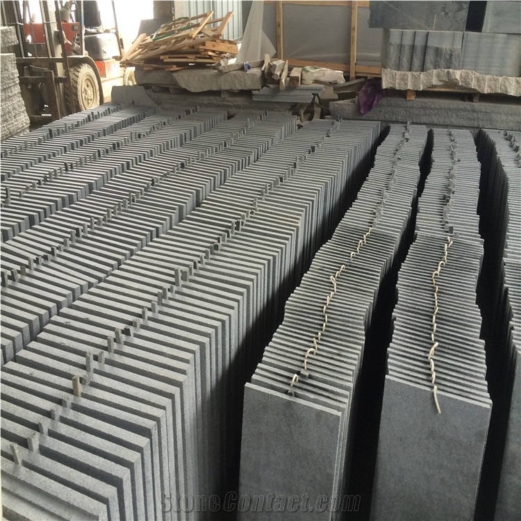 G654 Granite Tile & Slab/ G654 Bushhammered Tile/ Grey Granite Bushhammered Tile/ China Impala Bushhammered Tile/Padang Dark Bushhammered Tile
