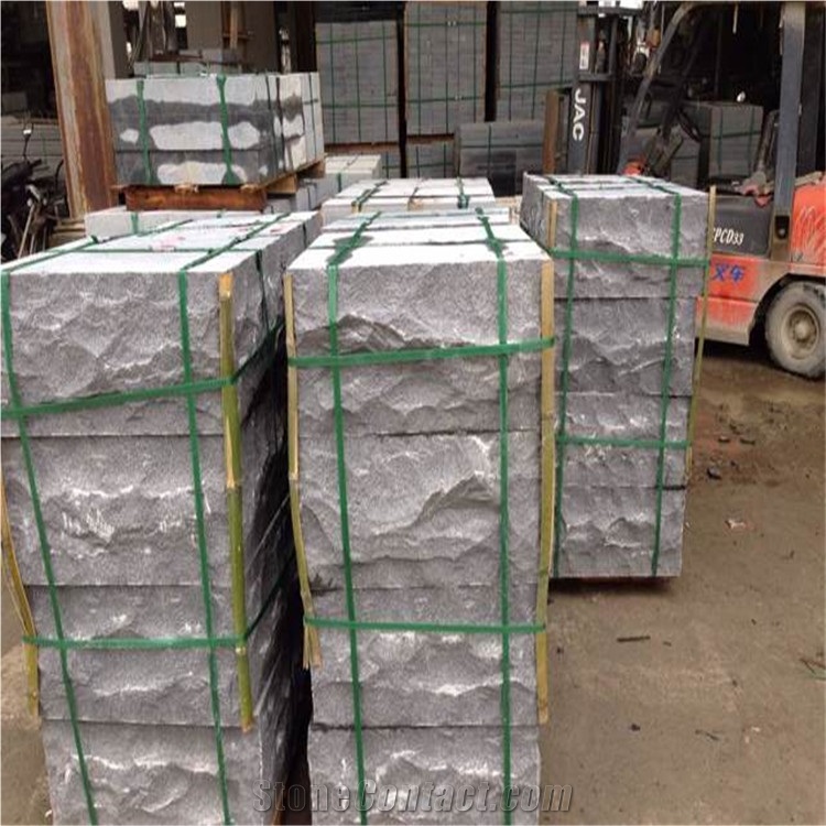 G654 Mushroom Stone/Padang Dark Mushroomed Stone/Impala Black Split Face Mushroom Stone