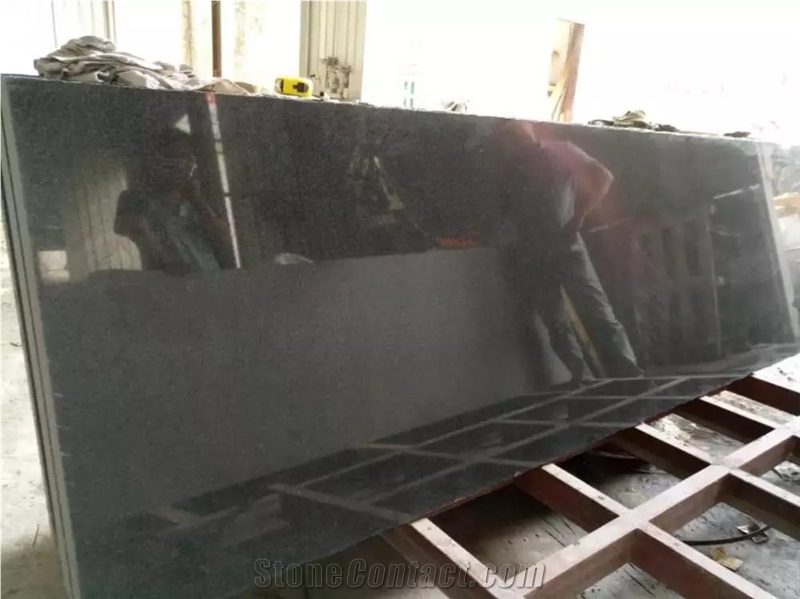 G654 Polished Granite Countertops/Padang Dark Kitchen Countertop/Impala Black Kitchen Bar Top/Sesame Black Kitchen Worktops
