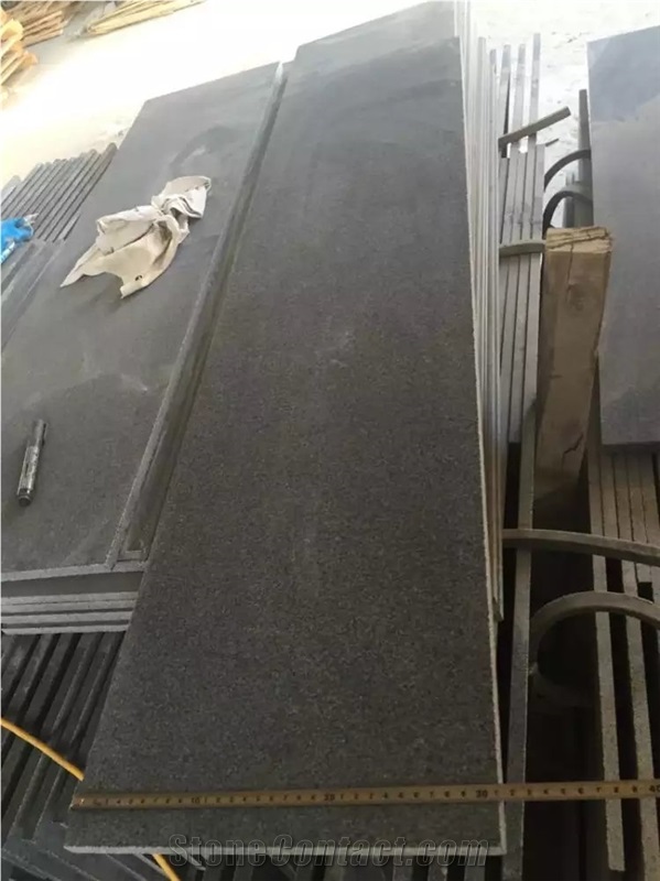 G654 Polished Stair Treads/Padang Dark Polished Steps/Impala Black Polished Staircase/Sesame Black Polished Stair Riser