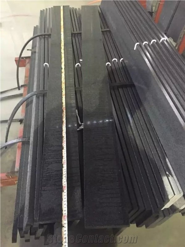 G654 Polished Steps/Impala Black Polished Stair Case/Padang Dark Steps/Sesame Black Stair Risers