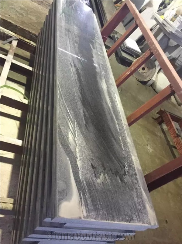 G654 Polished Steps/Impala Black Polished Stair Case/Padang Dark Steps/Sesame Black Stair Risers