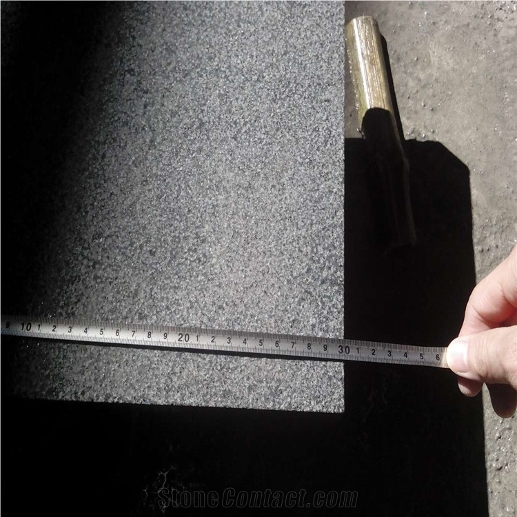 G654 Tile/ 5cm G654 Bushhammered Tile/ Grey Granite Bushhammered Tile/ China Impala Bushhammered Tile/Padang Dark Bushhammered Tile
