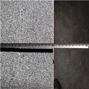 G654 Tile/ 5cm G654 Bushhammered Tile/ Grey Granite Bushhammered Tile/ China Impala Bushhammered Tile/Padang Dark Bushhammered Tile