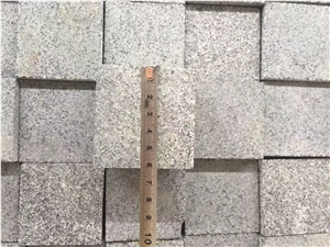 Grey G654 Paving Stones/China Granite Patio Pavers/Flamed Surface Cube Stone