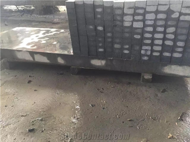 Grey G654 Paving Stones/China Granite Patio Pavers/Flamed Surface Cube Stone