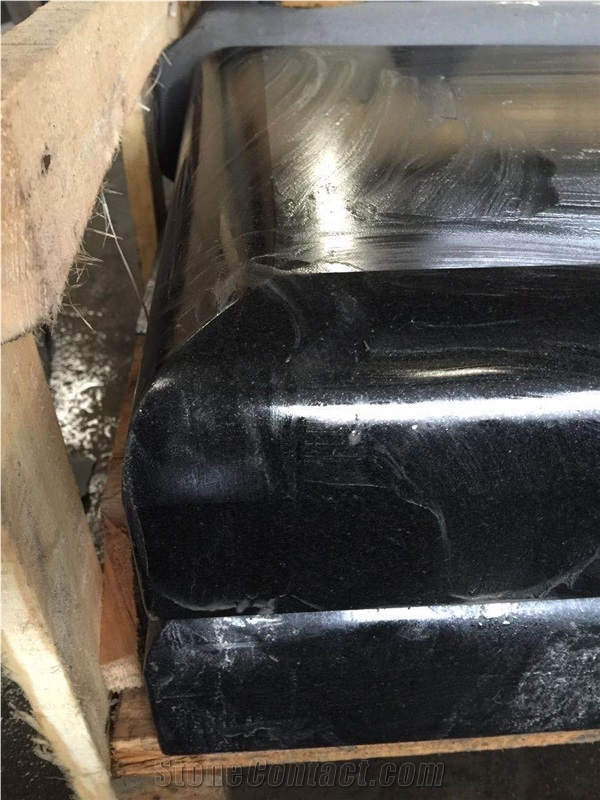 Landscaping Stones Bench & Table Shanxi Black Granite, Absolute Black Granite Garden Bench, Black Granite Garden Tables