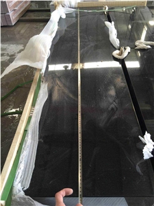 Landscaping Stones Bench & Table, Shanxi Black Granite Bench, Polished Absolute Black Granite Garden Bench