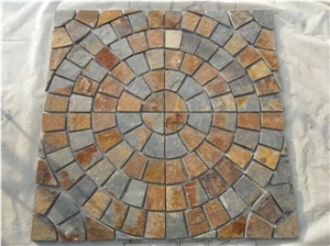 Landscaping Stones Garden Stepping Pavements, China Multicolor Slate Flagstone Walkway Pavers