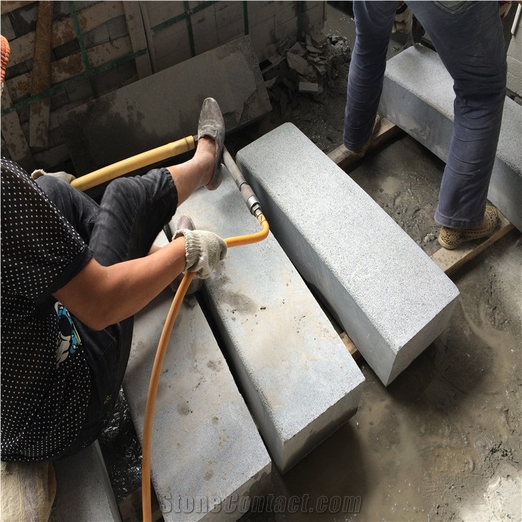 Own Factory G654 China Grey Impala Black Kerbs/ Curbstone /Curbs for Road Side Stone