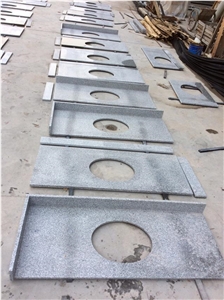 Padang Light Granite Kitchen Countertops, G603 Granite Kitchen Countertops, Polished Granite Kitchen Countertops