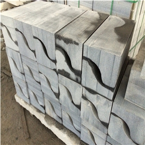 S Shape G654 Flamed Kerbstones/Padang Dark Flamed Kerb Stone/Impala Black Flamed Kerbs/Sesame Black Flamed Curbstone