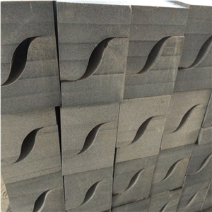 S Shape G654 Flamed Kerbstones/Padang Dark Flamed Kerb Stone/Impala Black Flamed Kerbs/Sesame Black Flamed Curbstone
