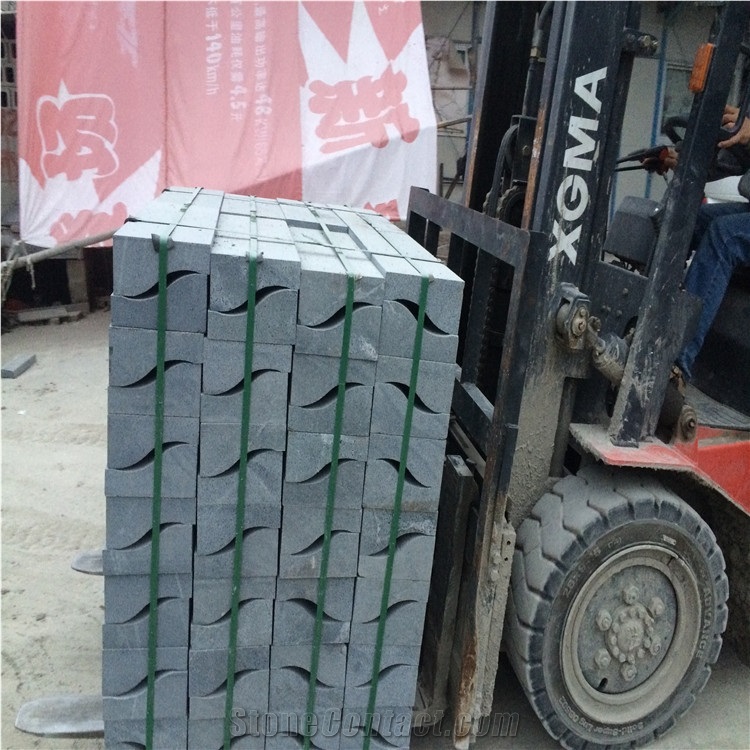 S Shape G654 Flamed Kerbstones/Padang Dark Flamed Kerb Stone/Impala Black Flamed Kerbs/Sesame Black Flamed Curbstone