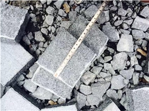 Splitfaced Cube Stone & Pavers G654 Granite, Padang Dark Granite Cobble Stone
