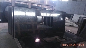Star Galaxy Granite Kitchen Countertops, Black Galaxy Granite Kitchen Worktops, Polished Stargate Granite Countertops
