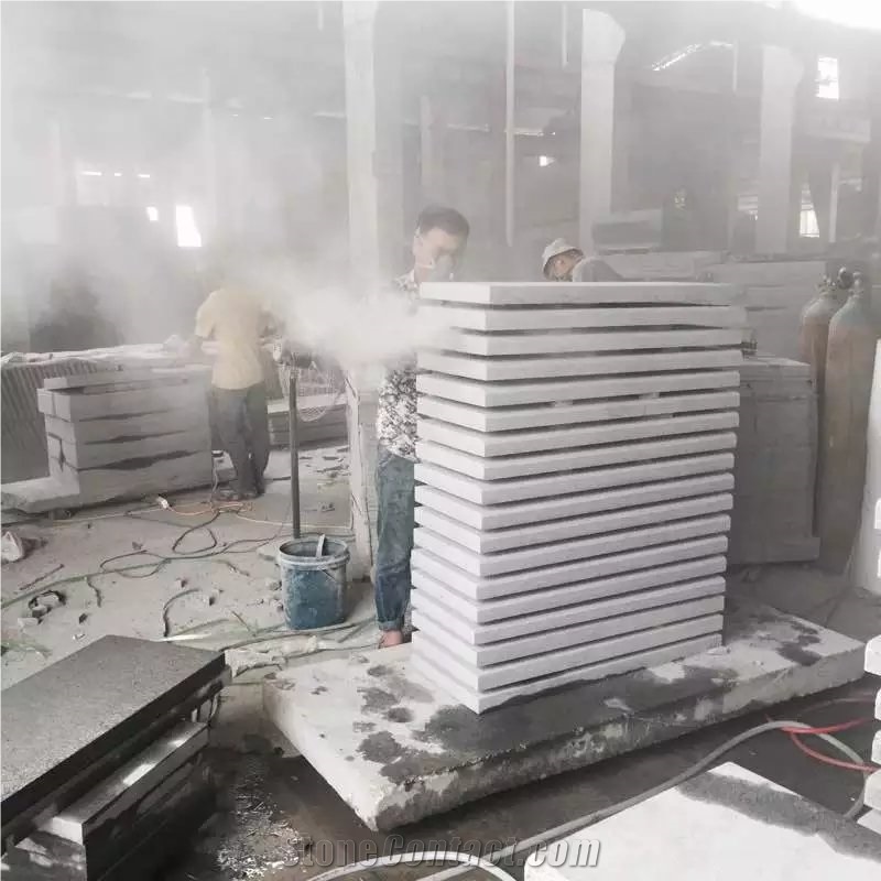 With 18mm Circles G654 Tile/ G654 Flamed Tile/ Grey Granite Flamed Tile/ China Impala Flamed Tile/Padang Dark Flamed Tile