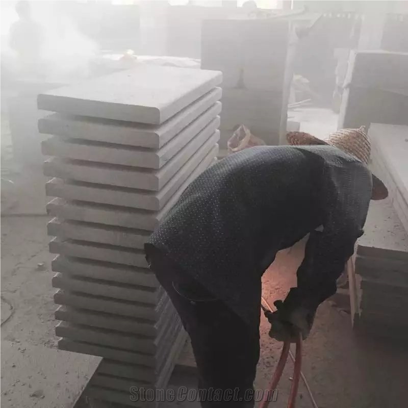 With 18mm Circles G654 Tile/ G654 Flamed Tile/ Grey Granite Flamed Tile/ China Impala Flamed Tile/Padang Dark Flamed Tile