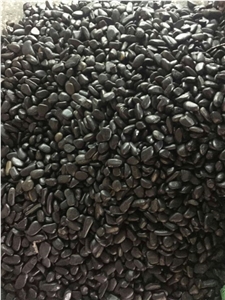 Black Decorative Polished Mixed Color Natural River Pebble Stone ,Black Polishing River Washed Stone in Garden and Landscaping