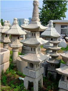 Outdoor Carved Stone Lantern for Garden Decoration