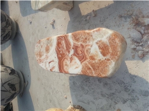 Outdoor Marble Polished Stone Bench and Table