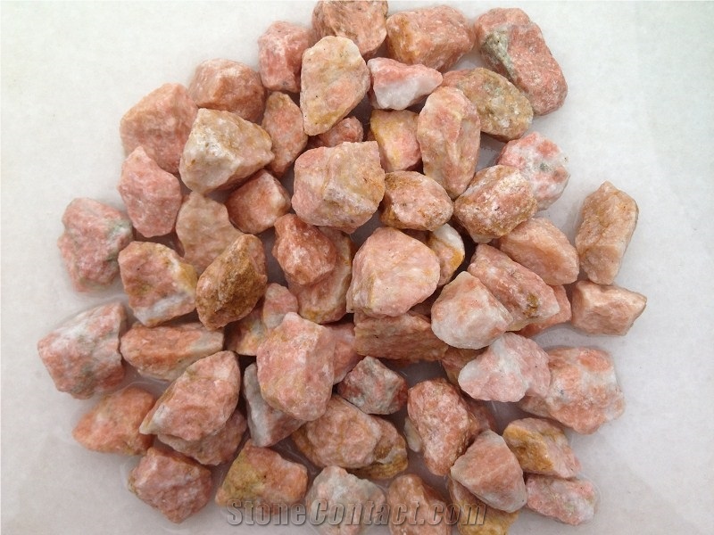 Pure White Natural Crushed River Stone, White Stone Gravel in Garden