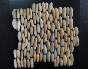 Standing Pebble Mosaic Tile, Stacked Pebble Tile,Swimming Pool Tile