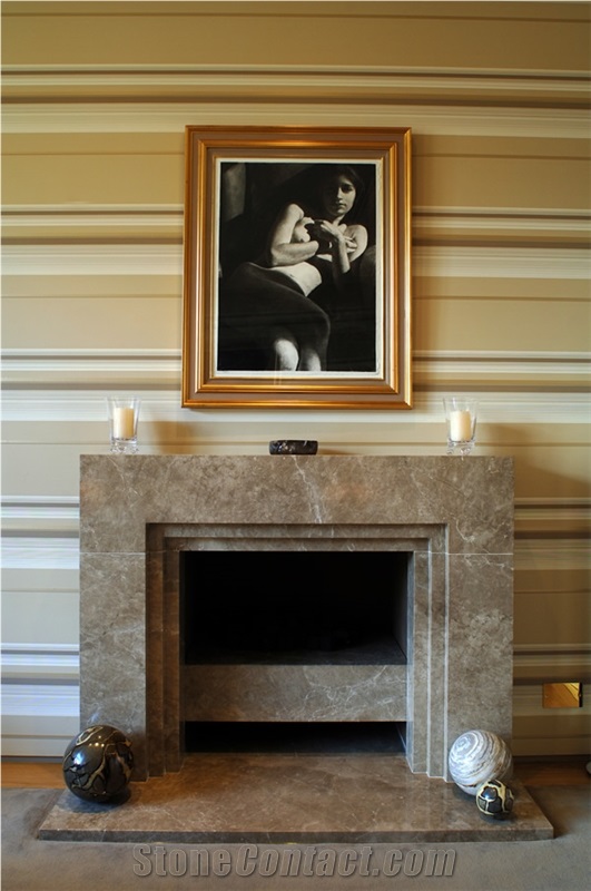 Emperador Light Fireplace