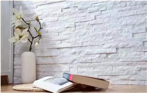 White Quartzite Cultured Stone for Wall Cladding White Quartzite Cultured Stone for Wall Cladding