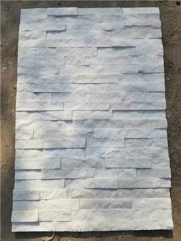 White Quartzite Cultured Stone for Wall Cladding