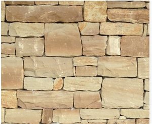 Brown County Rubble Layed in a Dry-Stack Patter