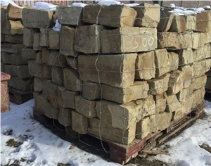 Brown County Rubble Layed in a Dry-Stack Patter