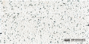 Nova White Quartz Stone Slabs & Tiles, China White Quartz