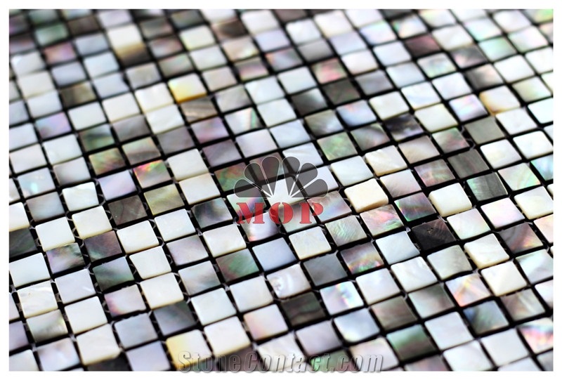 Artistic Sea Shell Panel Wall Mosaic Corridor