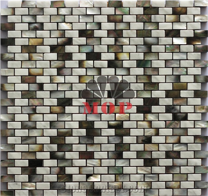 Big Clearance Marble Shell Mosaic Veneer Villa
