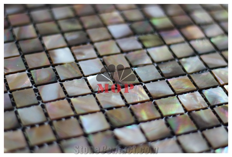 Mesh Wall Tile Penguin Shell Mosaic Backsplash