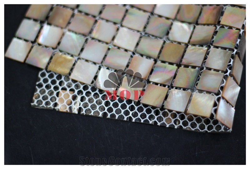 Mesh Wall Tile Penguin Shell Mosaic Backsplash
