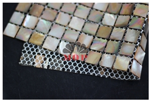 Mesh Wall Tile Penguin Shell Mosaic Backsplash