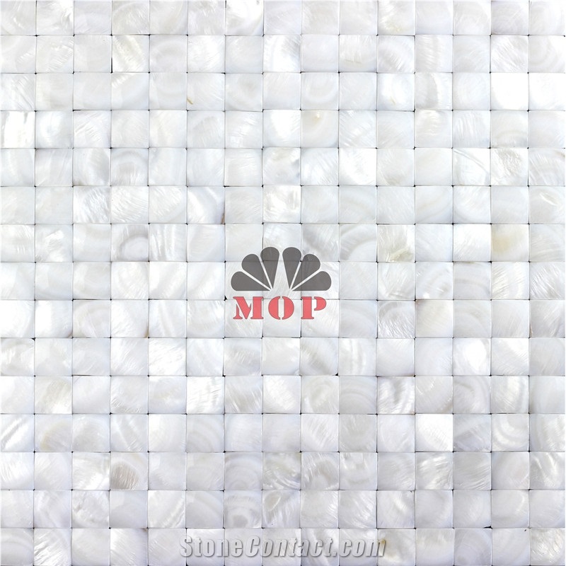 Mesh Without Gap Shell Tile Mosaic Slab Background