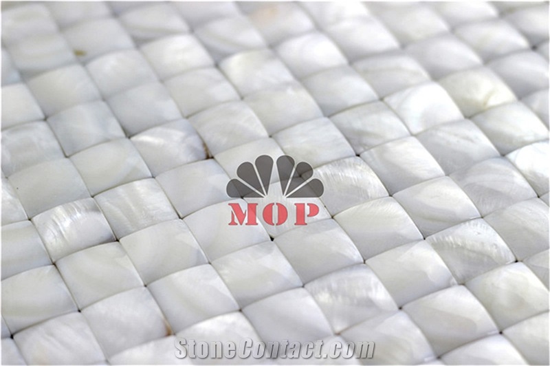 Mesh Without Gap Shell Tile Mosaic Slab Background